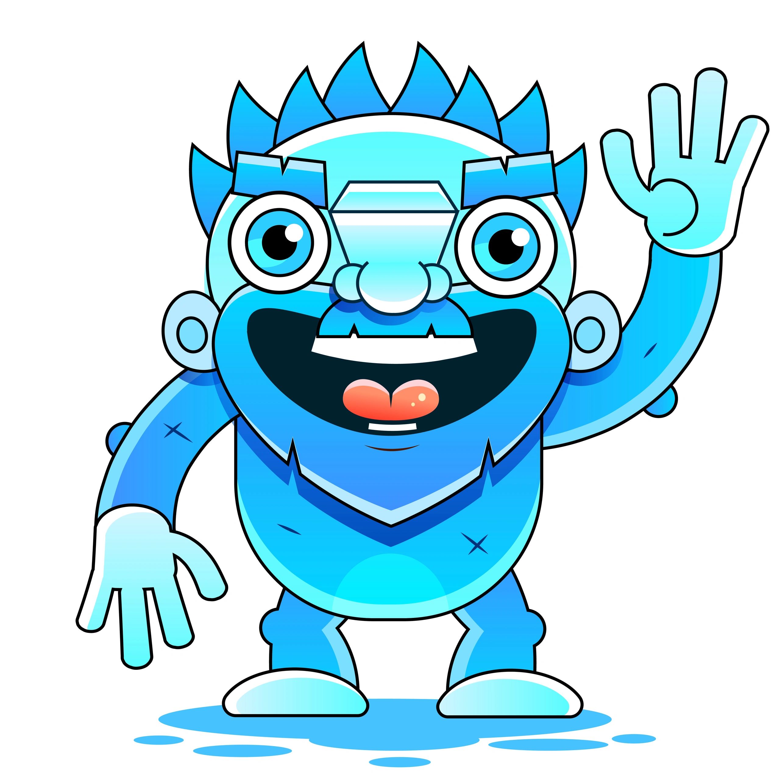Friendly cartoon character illustration